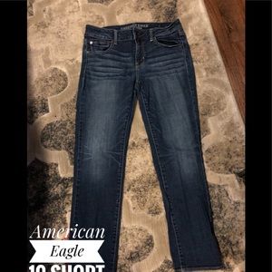 American Eagle Straight Super Stretch Jeans, 10